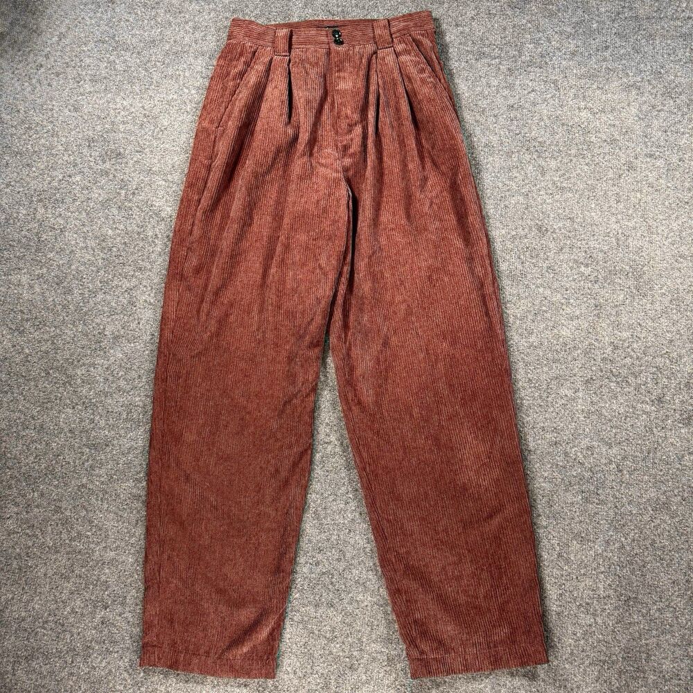 Madewell Size 4 Corduroy High-Rise Tapered Pants in Dusty Redwood - Picture 3 of 8